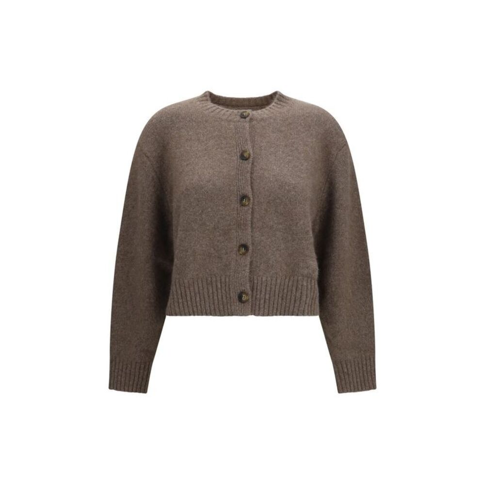 Loulou De Saison Brown Wool Oves Aries Women's Cardigan